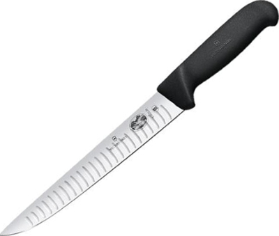 5.5523.20 - Couteau Saigner VICTORINOX 20 cm Alvéolé Noir