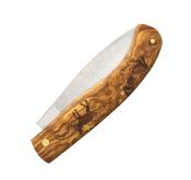 AP78CHA - Couteau de Poche Bois d'Olivier Personnalisation Chamois