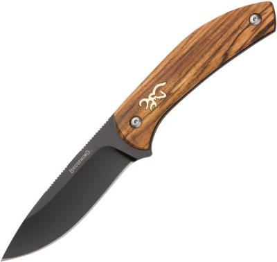 BR0491 - Couteau Fixe BROWNING Bois de Zebra