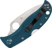 C262SBLK390 - Couteau SPYDERCO LeafJumper Blue Lightweigth 