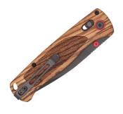 CBZWDBLTBLK - COBRA TEC Zebrawood Bar Lock Tanto Black