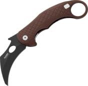 LE1AEB - Couteau LIONSTEEL Karambit L.E.One Marron/Noir