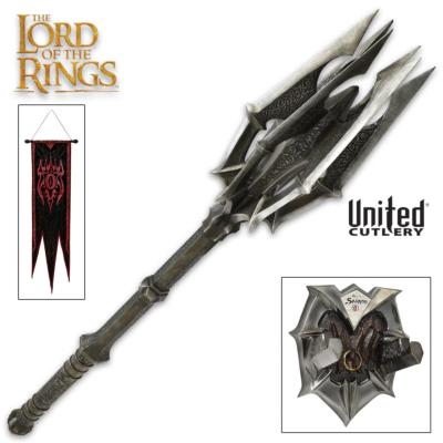 UC3520 - Masse et Anneau de Sauron ( UNITED CUTLERY ) Le Seigneur Des Anneaux