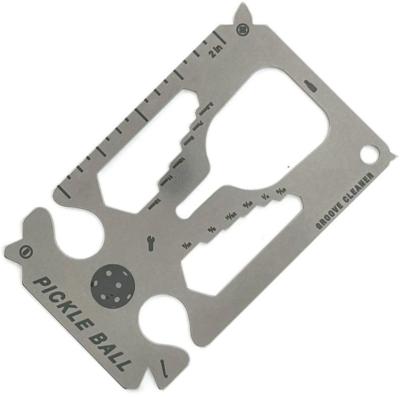 ZOO15 - ZOOTILITY Carte Multifonctions Pickle Ball 19 in 1 Tool Card